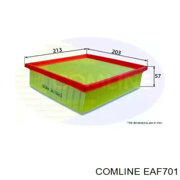 EAF701 Comline filtro de aire