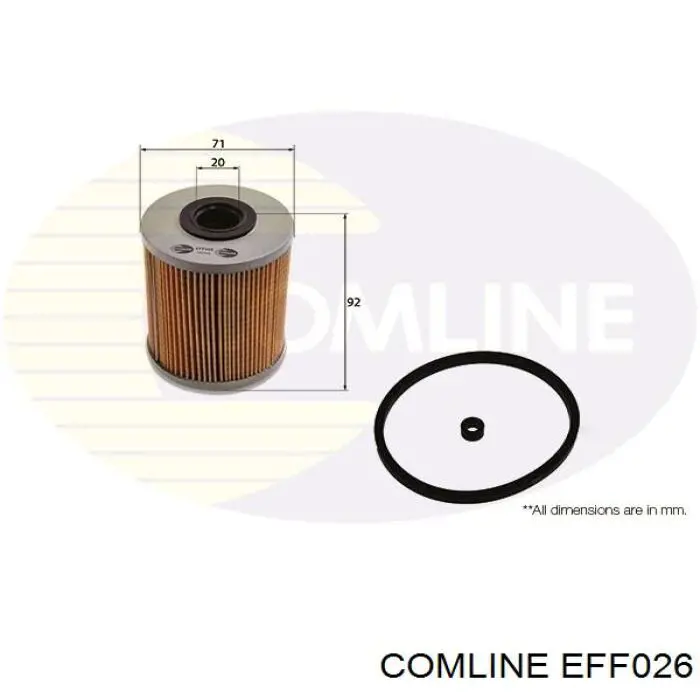 EFF026 Comline filtro combustible