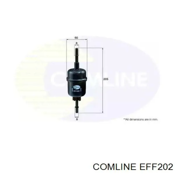 EFF202 Comline filtro combustible