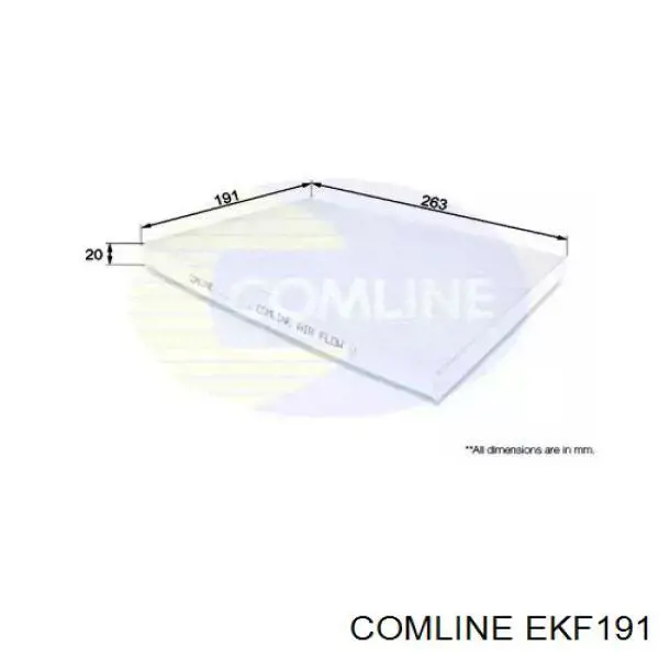 EKF191 Comline filtro de habitáculo