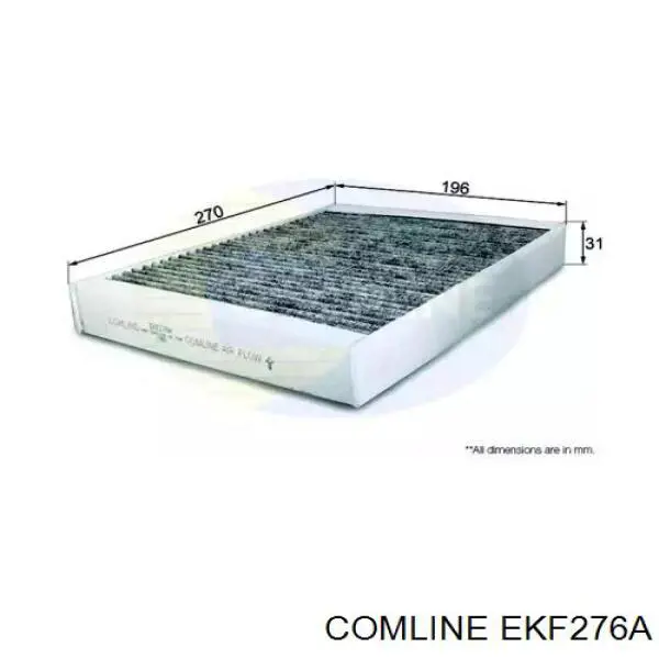 EKF276A Comline filtro de habitáculo