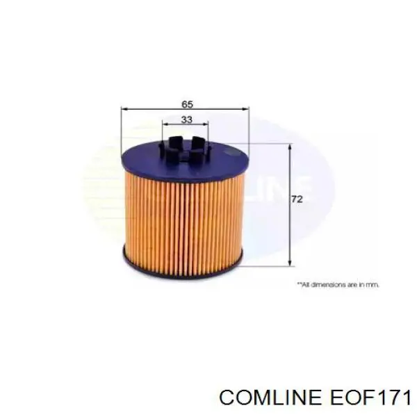 EOF171 Comline filtro de aceite