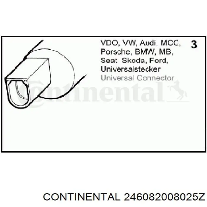 246-082-008-025Z Continental/Siemens bomba de limpiaparabrisas delantera