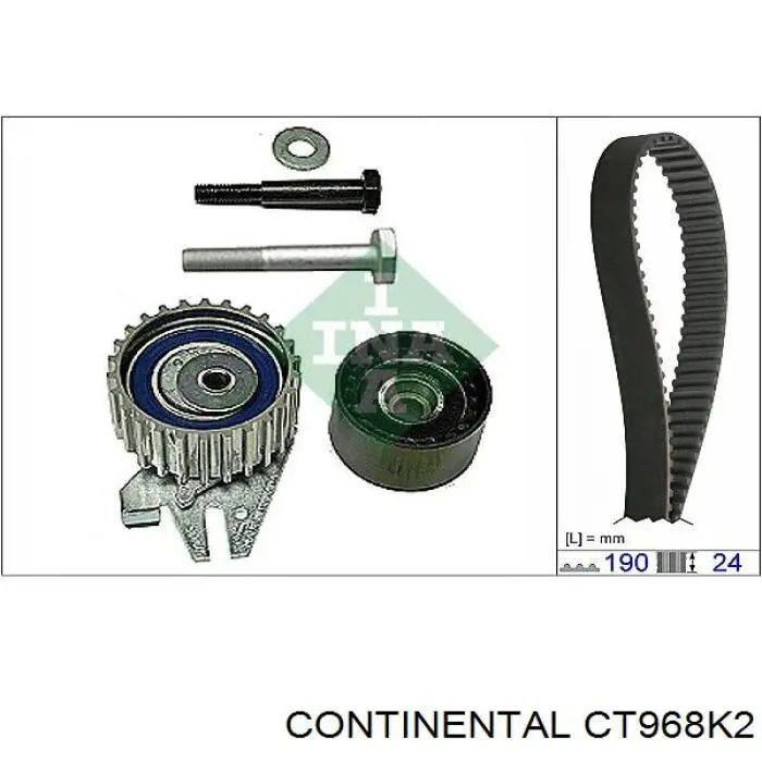 CT968K2 Continental/Siemens kit correa de distribución