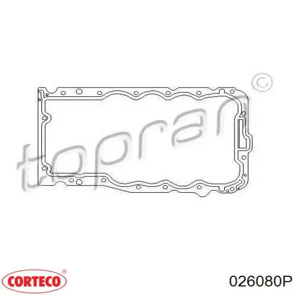 026080P Corteco junta, cárter de aceite