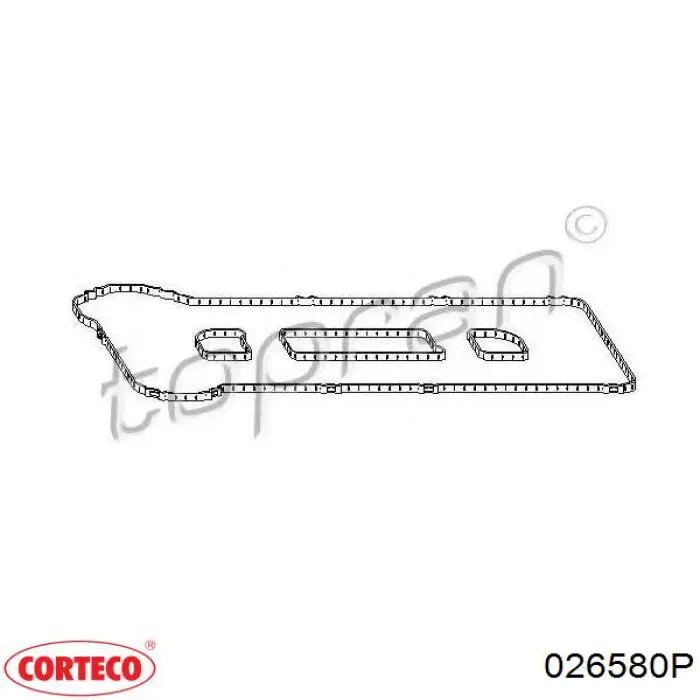 026580P Corteco juego de juntas, tapa de culata de cilindro, anillo de junta