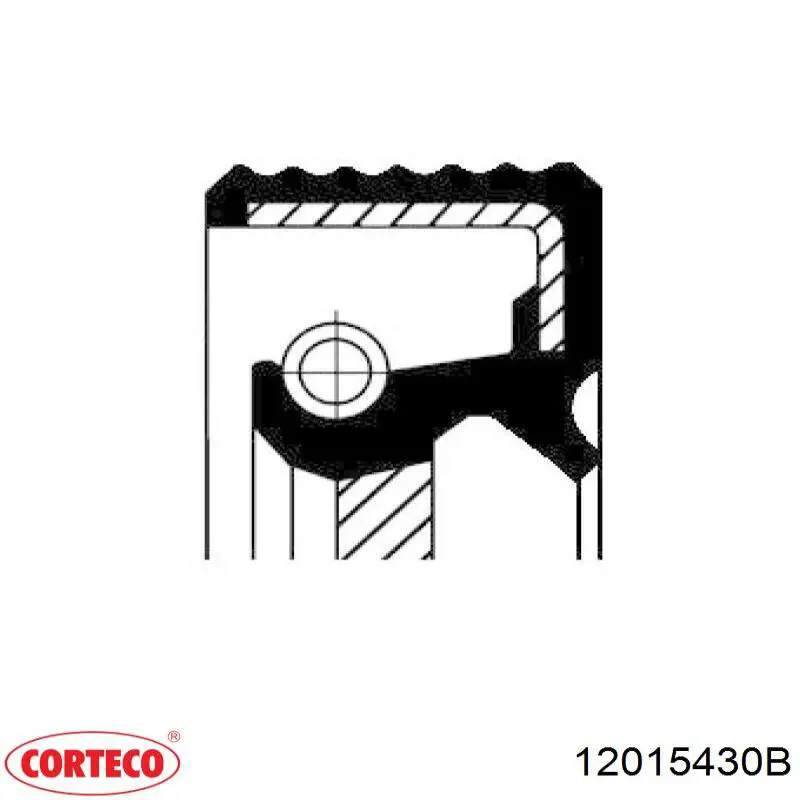 12015430B Corteco anillo retén, cigüeñal frontal