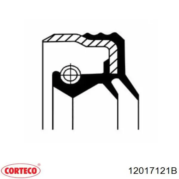 12017121B Corteco anillo retén, cubo de rueda delantero exterior