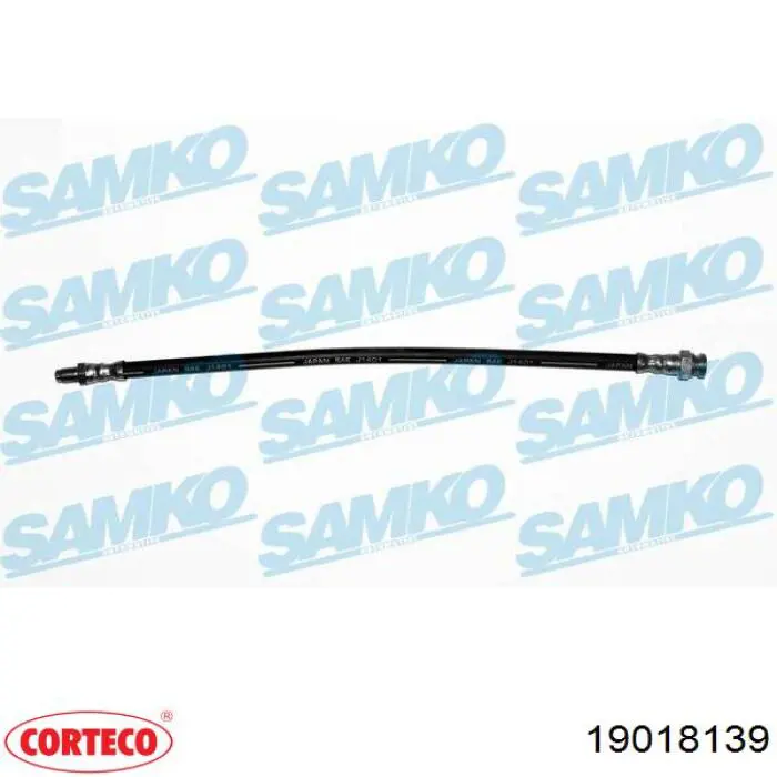 19018139 Corteco tubo flexible de frenos trasero izquierdo