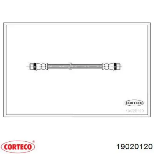 E168136 Peugeot/Citroen tubo flexible de frenos trasero