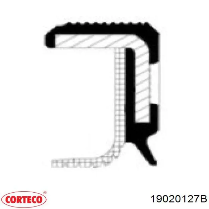 19020127B Corteco retén del árbol intermedio (de equilibrado del motor)