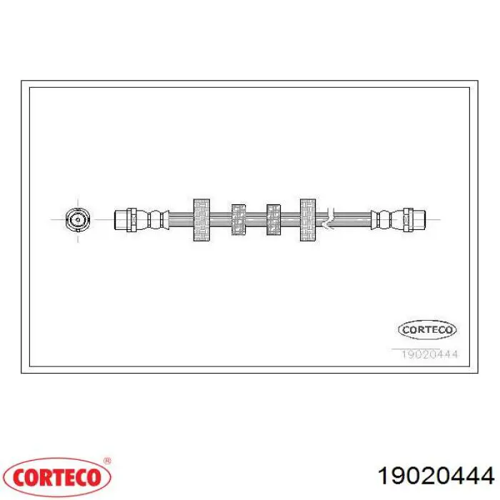 19020444 Corteco latiguillo de freno delantero