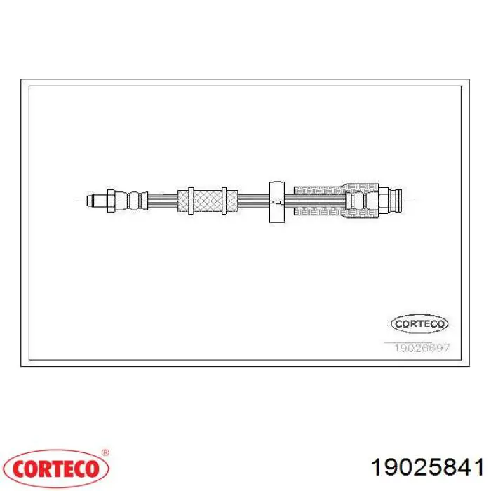 19025841 Corteco latiguillo de freno delantero