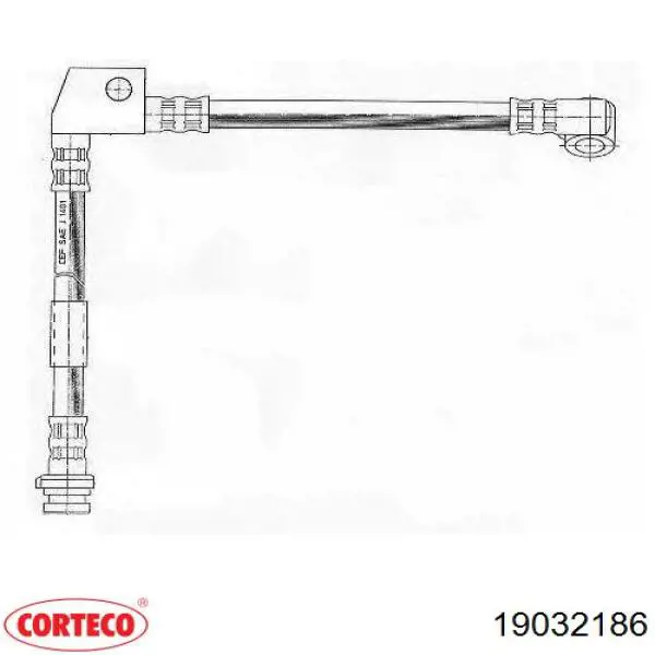  Tubo flexible de frenos delantero izquierdo para Nissan Primera P10