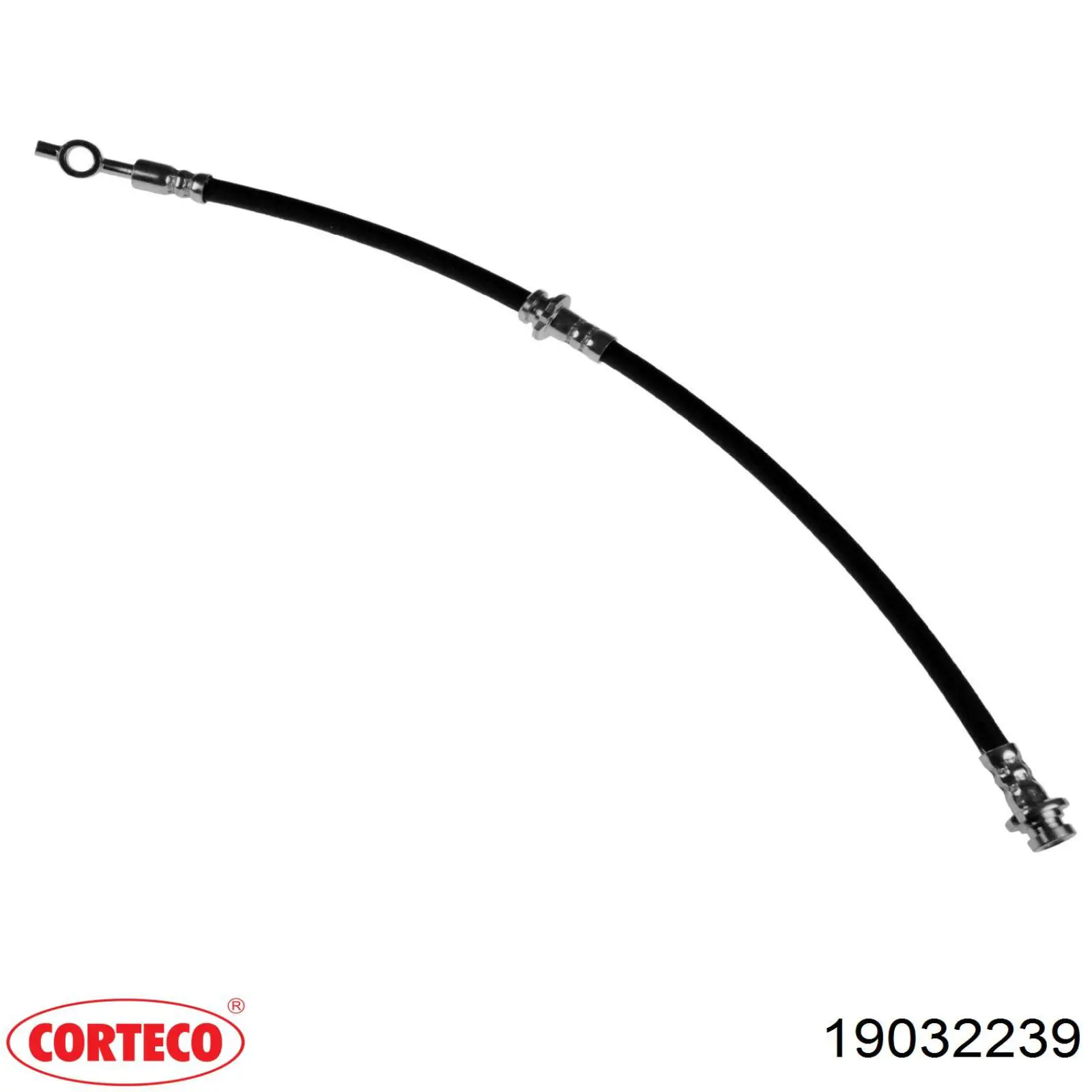 19032239 Corteco tubo flexible de frenos delantero izquierdo