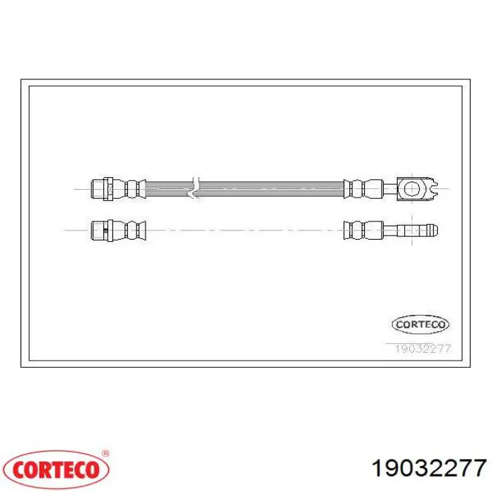 19032277 Corteco tubo flexible de frenos trasero