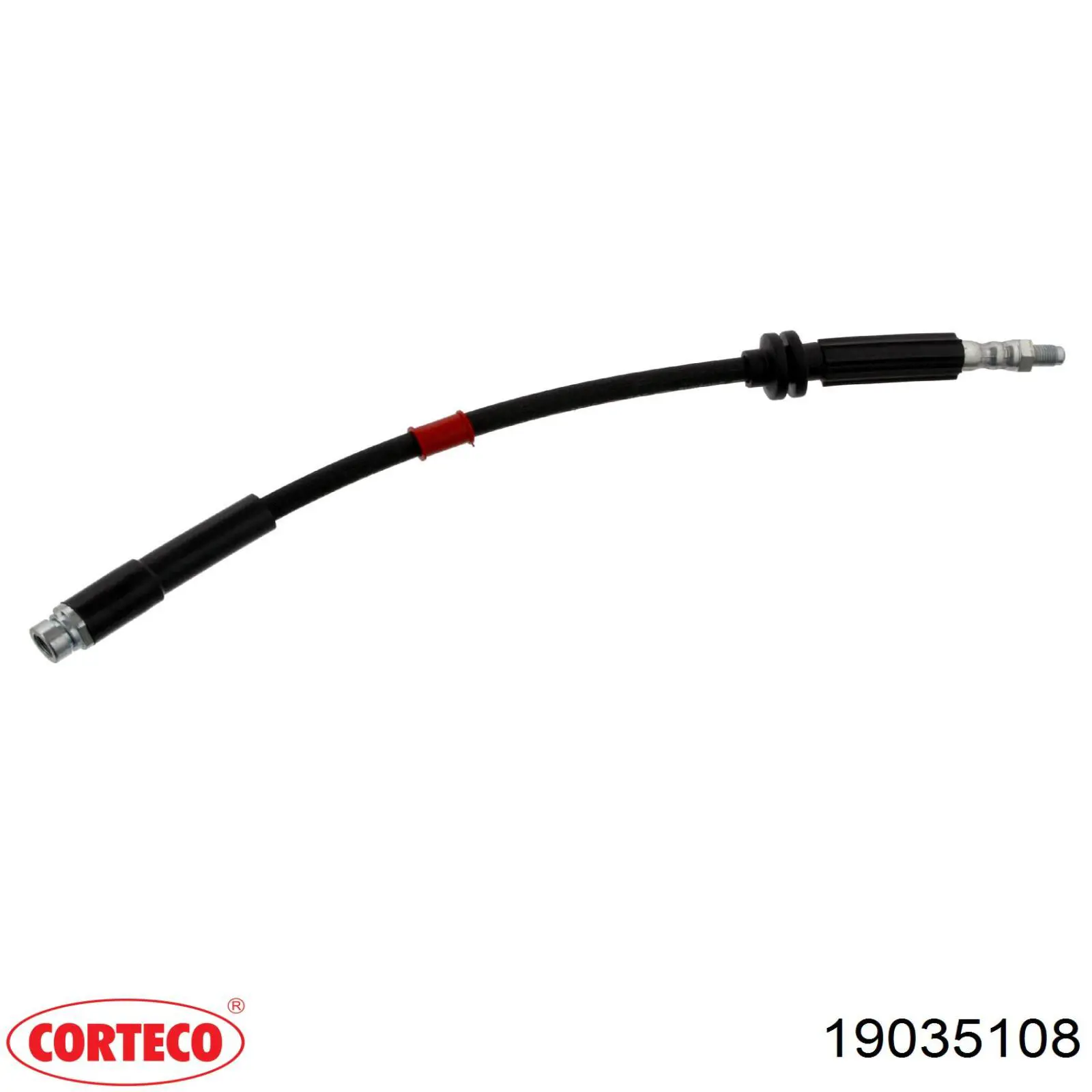 19035108 Corteco tubo flexible de frenos trasero