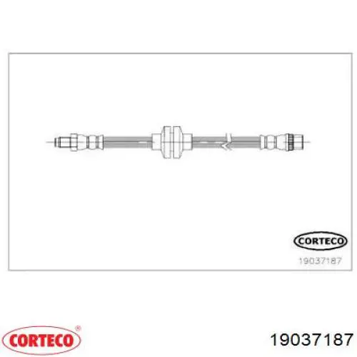 19037187 Corteco latiguillo de freno delantero