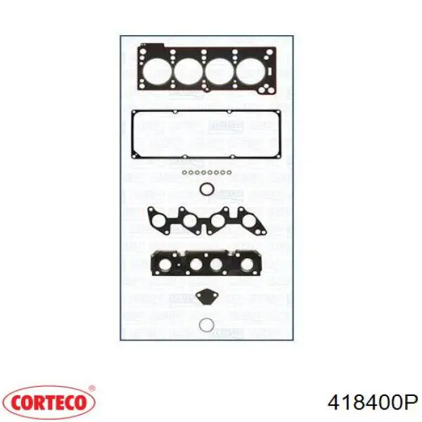 418400P Corteco juego de juntas de motor, completo, superior