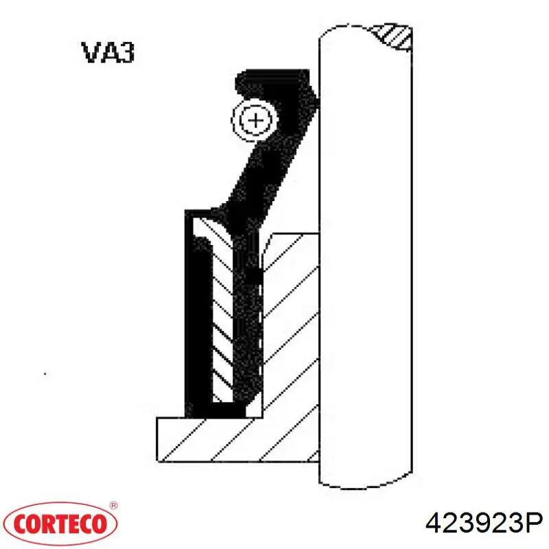 423923P Corteco junta de la tapa de válvulas del motor