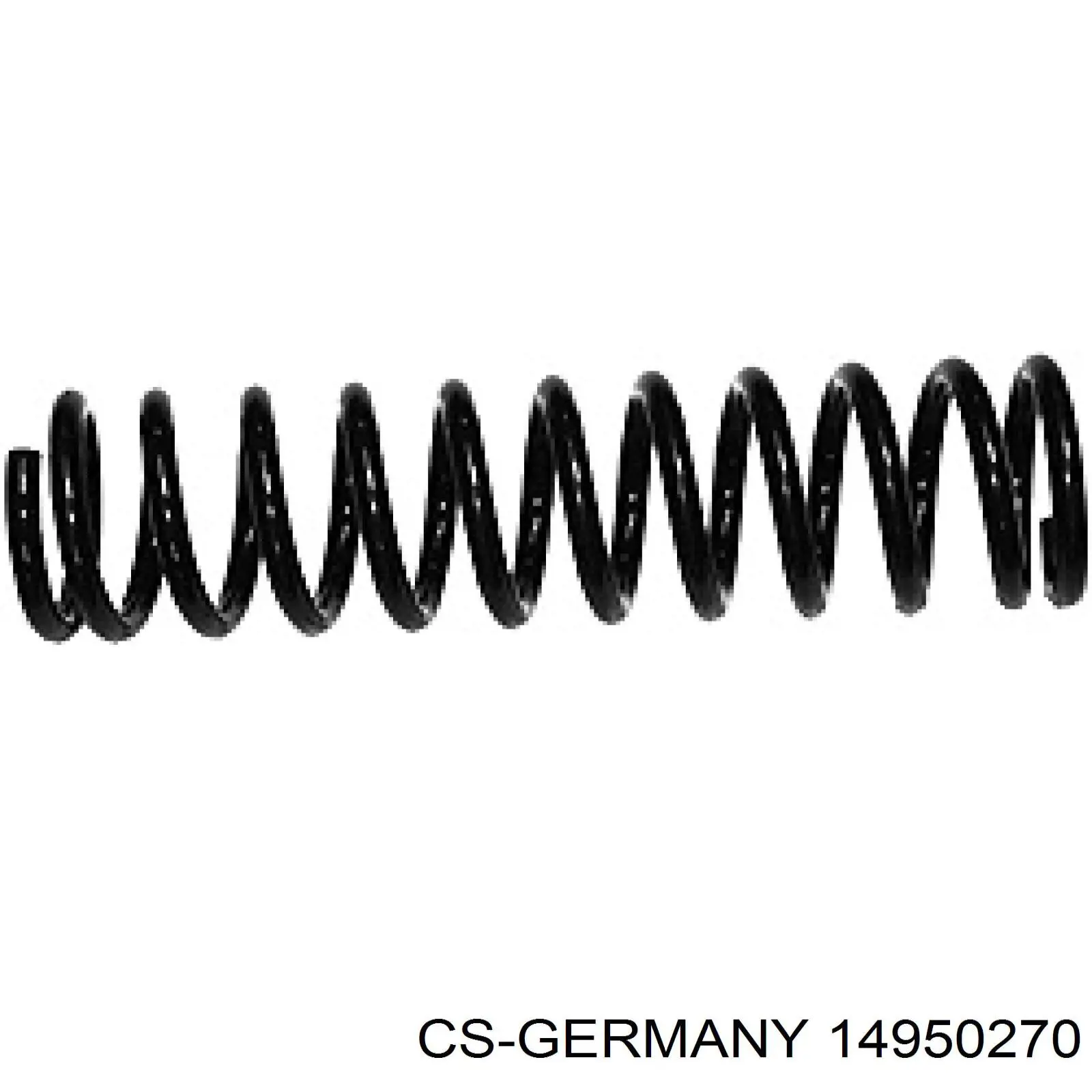 14950270 CS Germany muelle de suspensión eje trasero