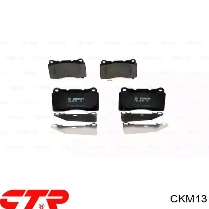 CKM-13 CTR pastillas de freno traseras