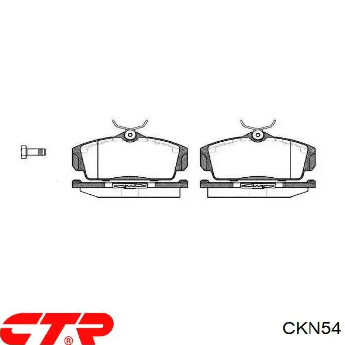 CKN54 CTR pastillas de freno delanteras