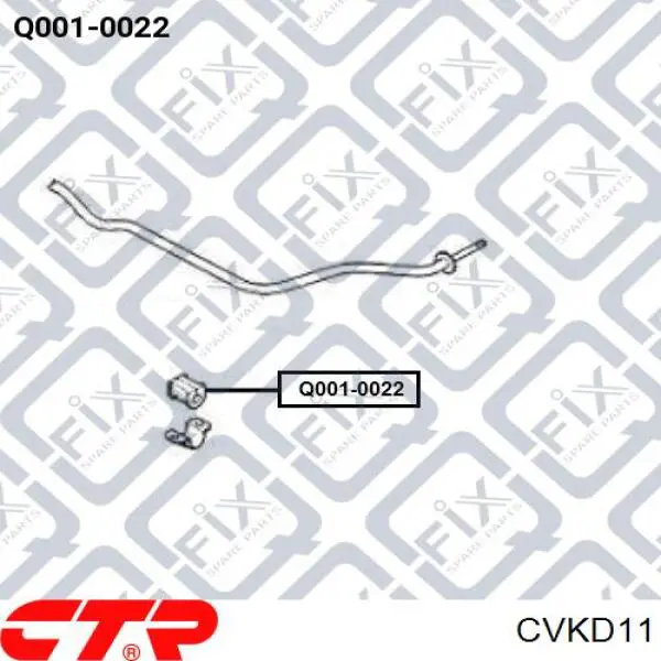 CVKD-11 CTR casquillo de barra estabilizadora delantera