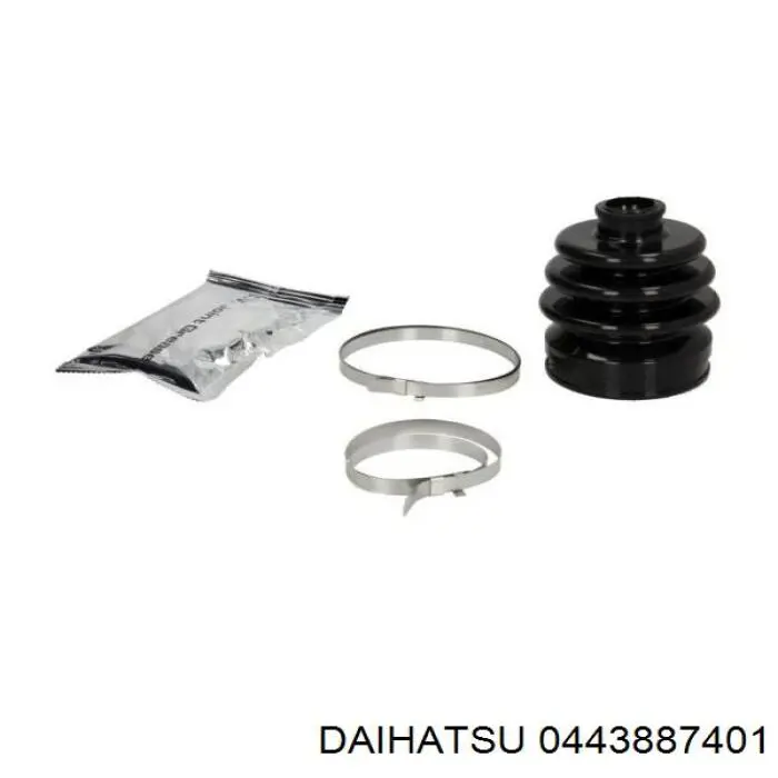 0443887401 Daihatsu fuelle, árbol de transmisión delantero exterior