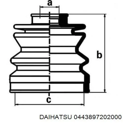 0443897202000 Daihatsu 