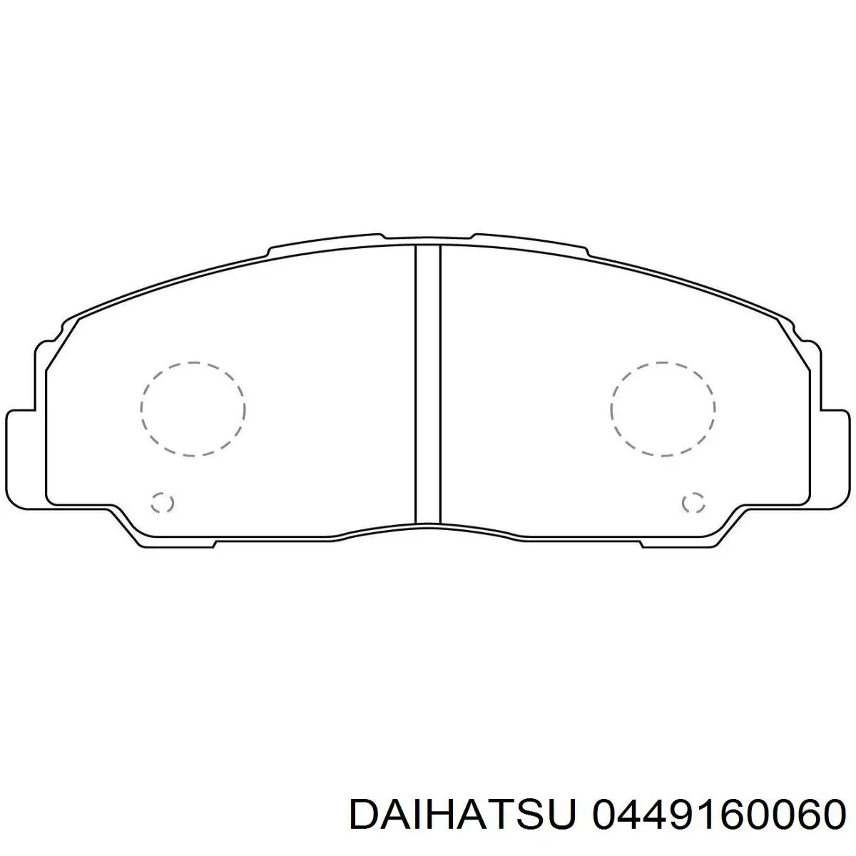 0449160060 Daihatsu pastillas de freno delanteras