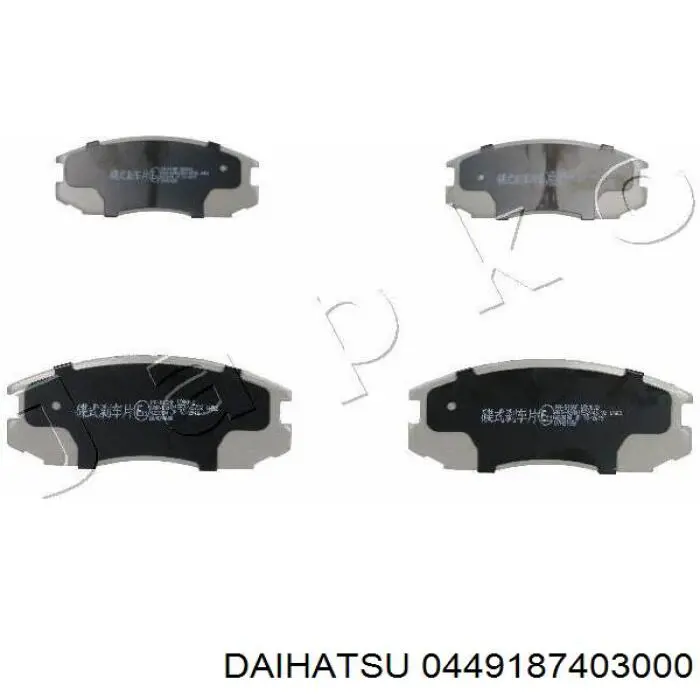 0449187403000 Daihatsu pastillas de freno delanteras