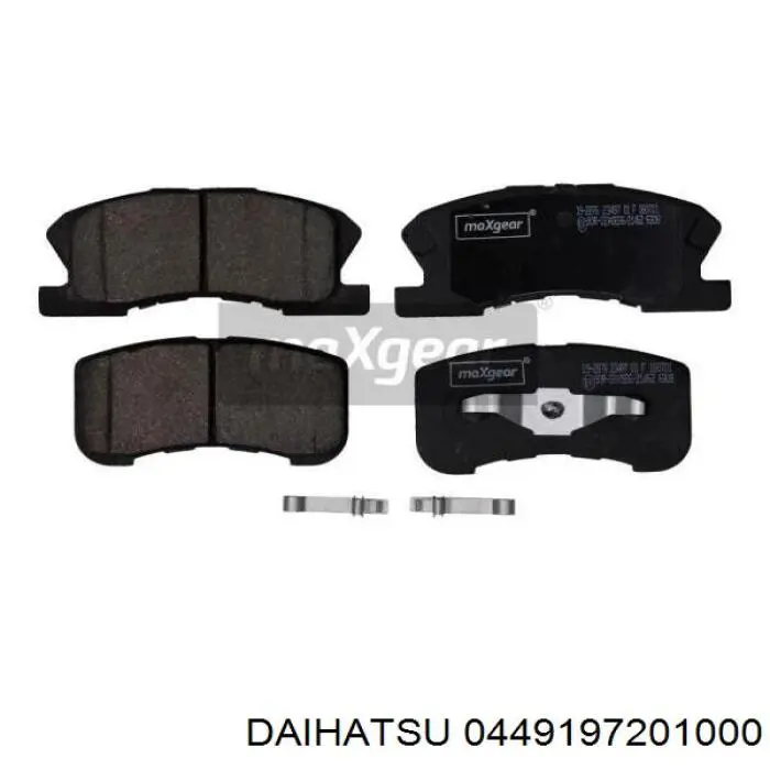 0449197201000 Daihatsu pastillas de freno delanteras