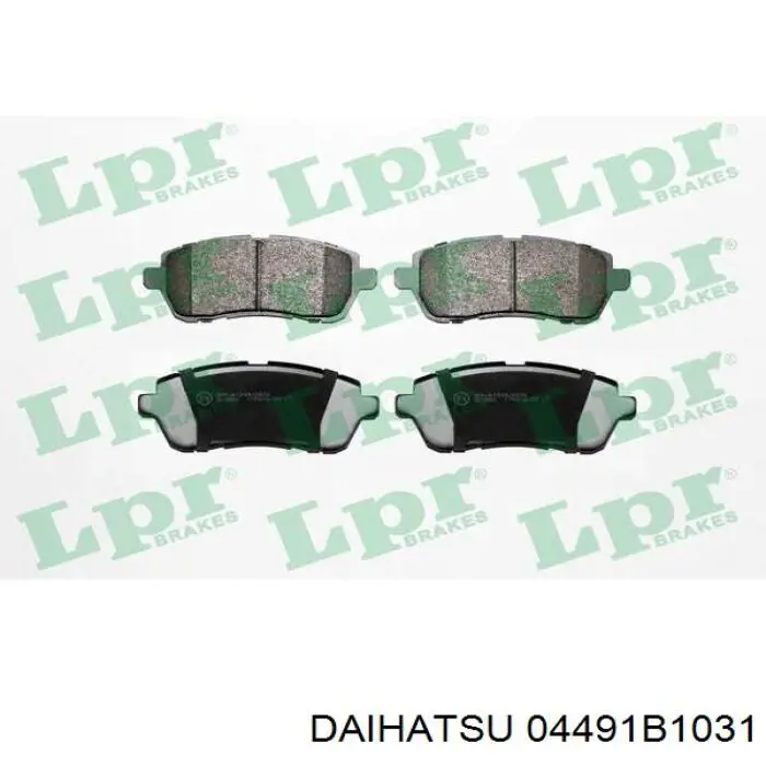 04491B1031 Daihatsu pastillas de freno delanteras