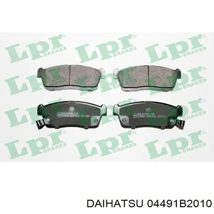 04491B2010 Daihatsu pastillas de freno delanteras