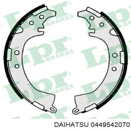 0449542070 Daihatsu zapatas de frenos de tambor traseras