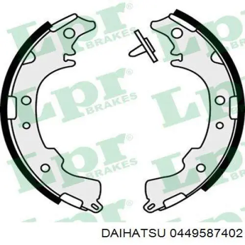 0449587402 Daihatsu zapatas de frenos de tambor traseras