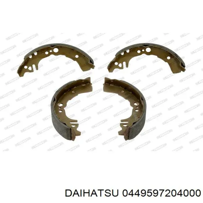 0449597204000 Daihatsu zapatas de frenos de tambor traseras