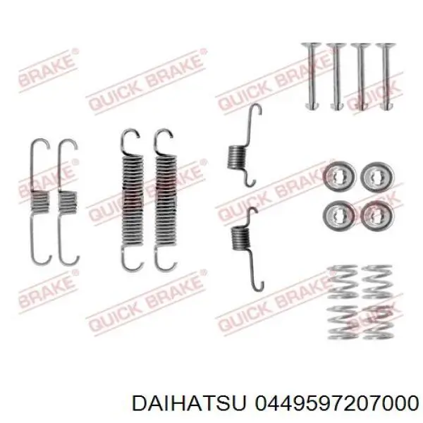 0449597207000 Daihatsu zapatas de frenos de tambor traseras