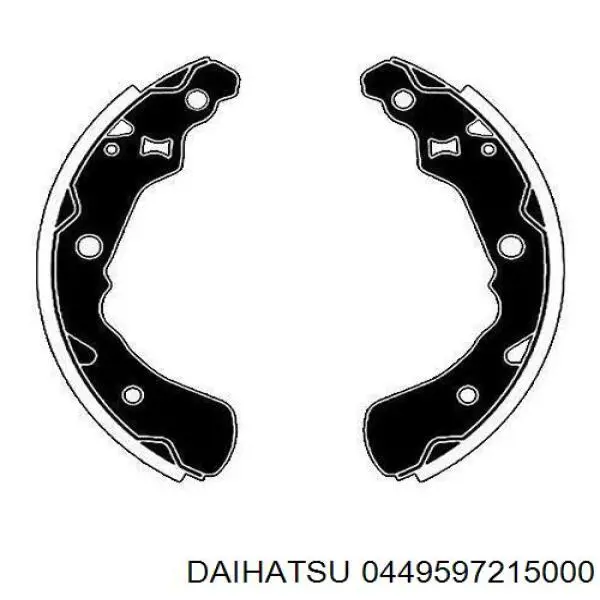 0449597215000 Daihatsu zapatas de frenos de tambor traseras