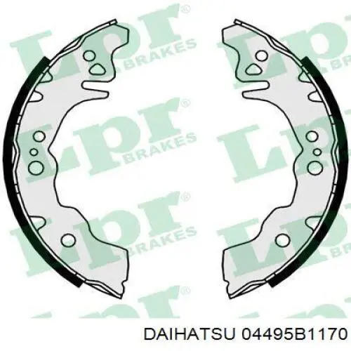 04495B1170 Daihatsu zapatas de frenos de tambor traseras