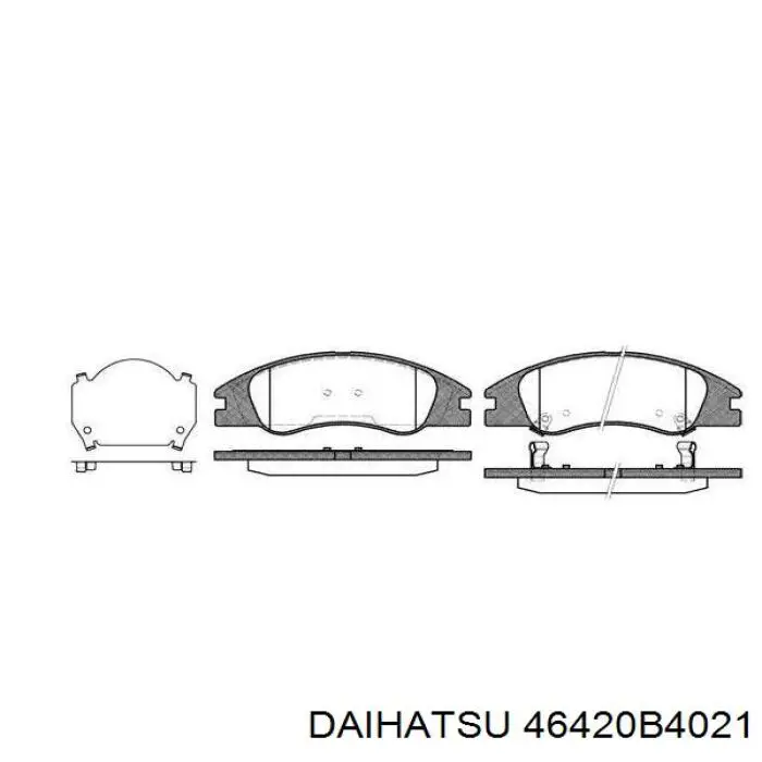 46420B4021 Daihatsu cable de freno de mano trasero derecho