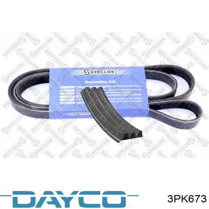 3PK673 Dayco correa trapezoidal