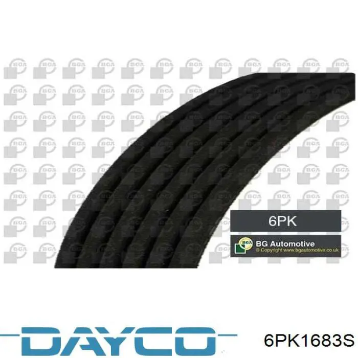 6PK1683S Dayco correa trapezoidal