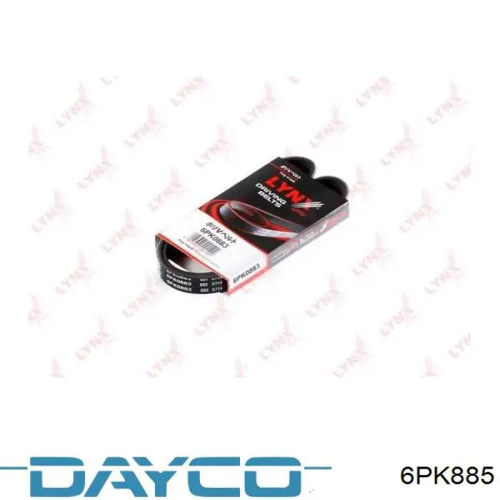 6PK885 Dayco correa trapezoidal