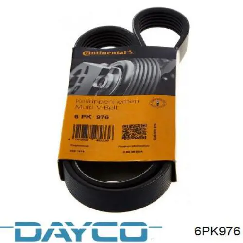 6PK976 Dayco correa trapezoidal