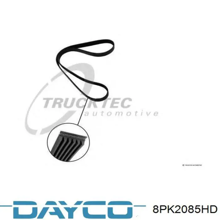 8PK2085HD Dayco correa trapezoidal