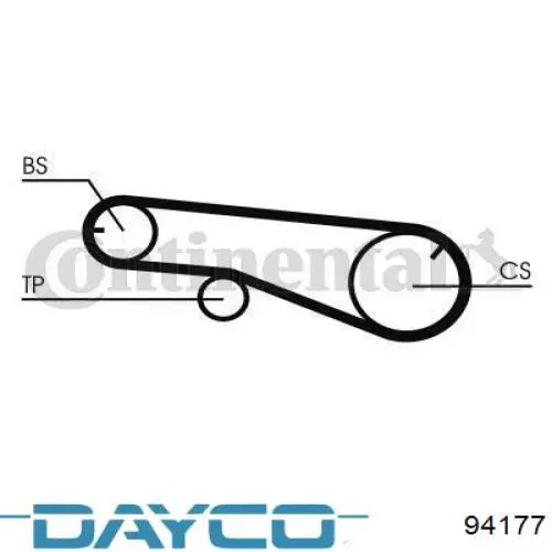 94177 Dayco correa dentada, eje de balanceo