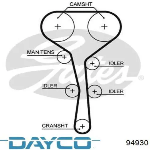 134RP270H Dayco correa distribucion