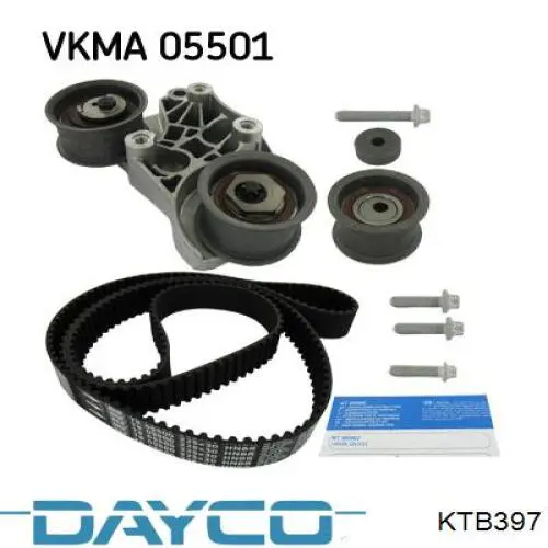 KTB397 Dayco kit correa de distribución